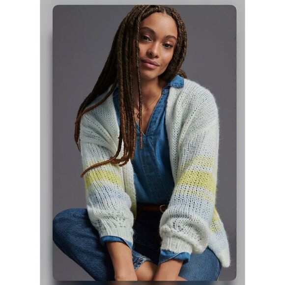 Anthropologie Florence Cardigan Sweater Size Medium - Picture 1 of 4